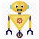 Mechanischer Roboter Bionischer Mensch Humanoid Symbol