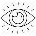 Mechanisches Auge Cyber Auge Cyber Sicherheit Symbol