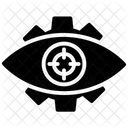 Mechanisches Auge Cyber Auge Cyber Sicherheit Symbol