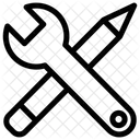 Mechanisches Werkzeug Technischer Support Service Tools Symbol
