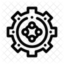 Mechanismus Operationen Einstellungen Symbol