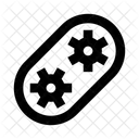 Mechanismus Getriebe Riemen Symbol