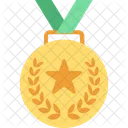 Oro Medaglia Gioco Icon