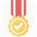 Genehmigt Medaille Zertifiziert Symbol