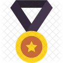 Medaille Abzeichen Belohnung Symbol