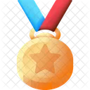 Medaille Auszeichnung Gewinner Symbol