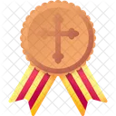 Medaille Auszeichnung Gewinner Symbol