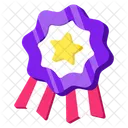 Medaille Auszeichnung Gewinner Symbol