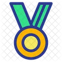 Medaille Abzeichen Belohnung Symbol