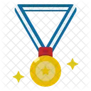 Auszeichnung Medaille Gewinner Symbol