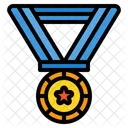 Medaille Auszeichnung Gold Symbol