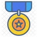 Medaille Auszeichnung Gewinner Symbol