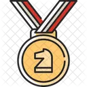Medaille Auszeichnung Gewinner Symbol