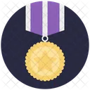 Medaille Abzeichen Gewinner Symbol