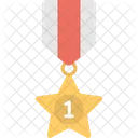 Medaille Abzeichen Gewinner Symbol