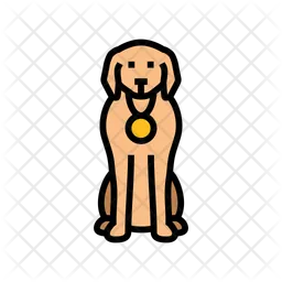 Médaille de chien  Icône