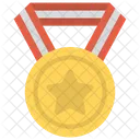 Or Medaille Jeu Icon