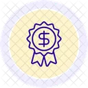 Medaille Geld Farbkreis Symbol Symbol