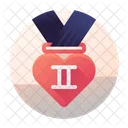 Second Medal Award Icon