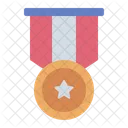 Medal Badge Usa Icon