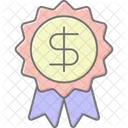 Medal Money Lineal Color Icon Icon