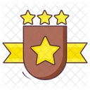 Star Shield Star Badge Winning Shield Icon