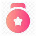 Medal Star Circle  Icon