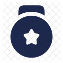 Medal Star Circle  Icon