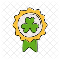 Medal with shamrock  Icon
