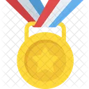 Ouro Medalha Jogo Icon