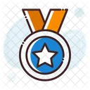 Medalha Medalha De Posicao Recompensa Ícone