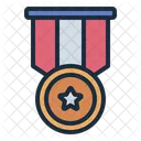 Medalha Distintivo EUA Ícone