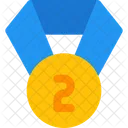 Medalha De Segunda Categoria Segunda Classificacao Distintivo Ícone