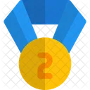 Medalha De Segunda Categoria Segunda Classificacao Distintivo Ícone