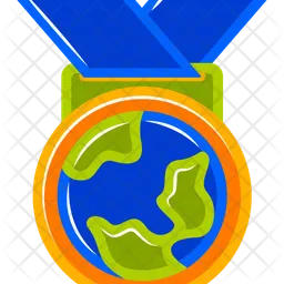 Medalha do dia da terra  Ícone