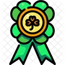 Medalla Trebol Shamrock Icono