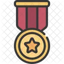 Medalla Del Circulo Estelar Medalla Del Ejercito Medalla Icono