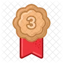 Bronce Medalla Premio Icon