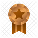 Medalla De Bronce Recompensa Medalla Icon