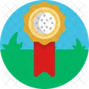 Golf Medalla Premio Icono