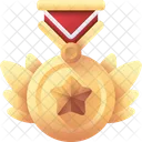 Medalla De Oro Medalla Premio Icon