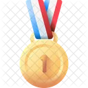 Medalla De Oro Medalla Premio Icon