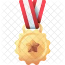 Medalla De Oro Medalla Premio Icon