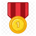 Oro Medalla Premio Icon
