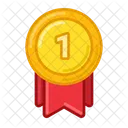 Oro Medalla Premio Icon