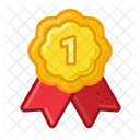 Oro Medalla Premio Icon