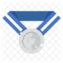 Medalla De Plata Premio Medalla Icon