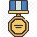 Medalla Del Ejercito Insignia Del Ejercito Medalla Hexagonal Icono