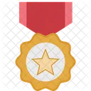 Medalla Estrella Medalla Premio Icono