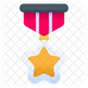 Medalla De Estrella Colgante De Estrella Insignia Icono